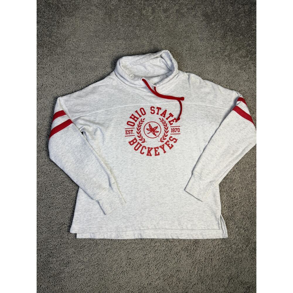 Ohio State Buckeyes Sweatshirt Womens Large Gray Ohio State Authentic Apparel